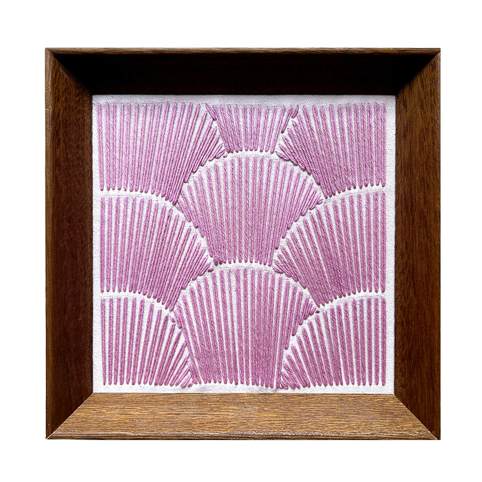 Quadro | "Lavanda" | Tamanho Pequeno (22x22cm) | Moldura de Madeira Modelo Chanfrada