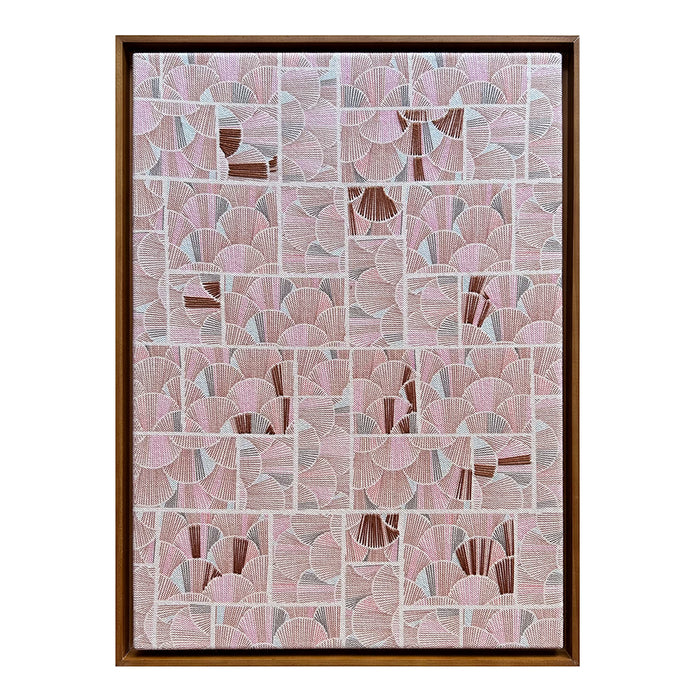 Garimpo | Quadro | "Terra em Sopro" | Print | Tamanho Médio (45x33cm) | Moldura de Madeira Modelo Canaleta