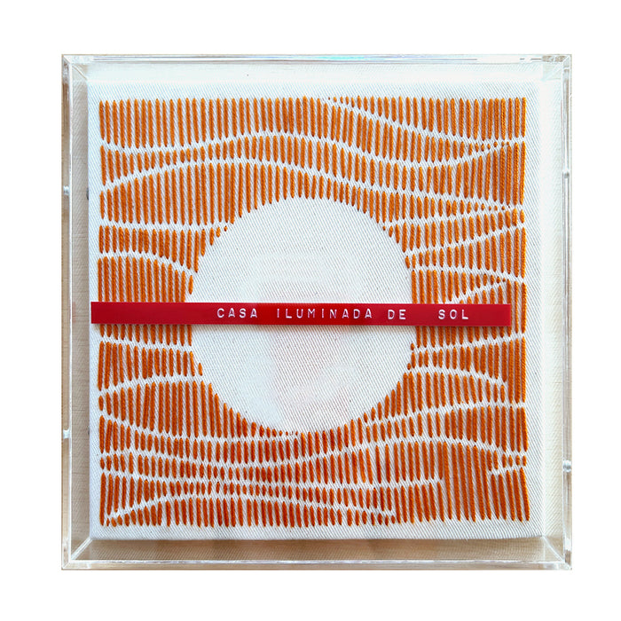Quadro | Coleção Casa Iluminada de Sol | "Sol II" | Tamanho Pequeno (22x22cm) | Moldura Acrílico