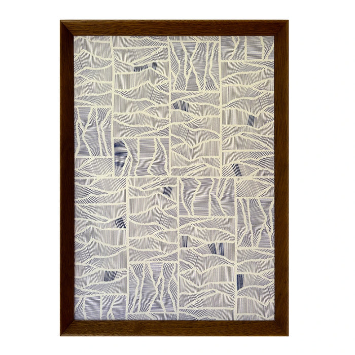 Quadro | "Texturas da Natureza - Altitudes" | Print | Tamanho Grande (63x45,5cm) | Moldura de Madeira Modelo Chanfrada