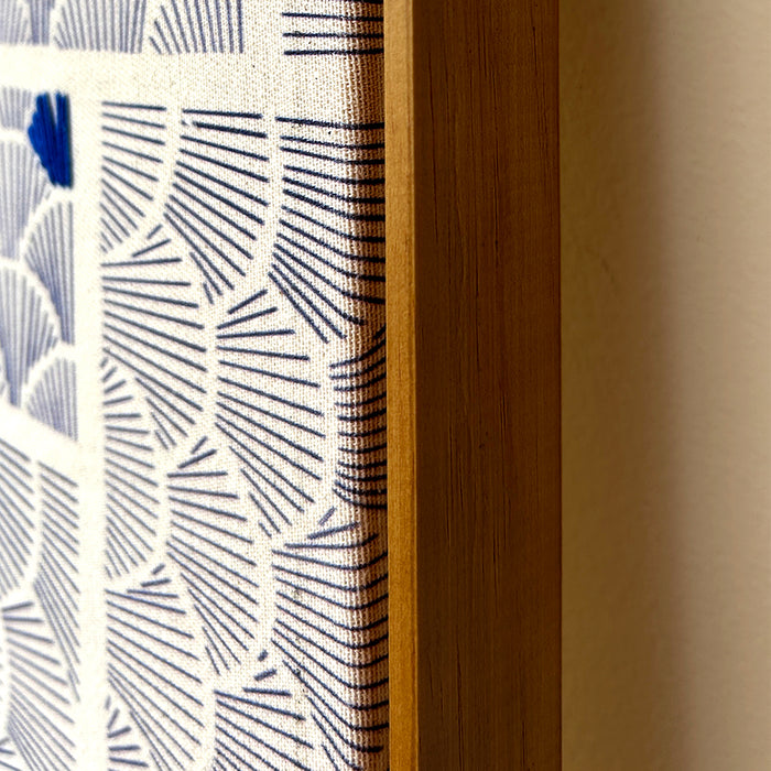 Quadro | Texturas da Natureza - Movimento Azul (123x83cm) | Moldura Canaleta | Print