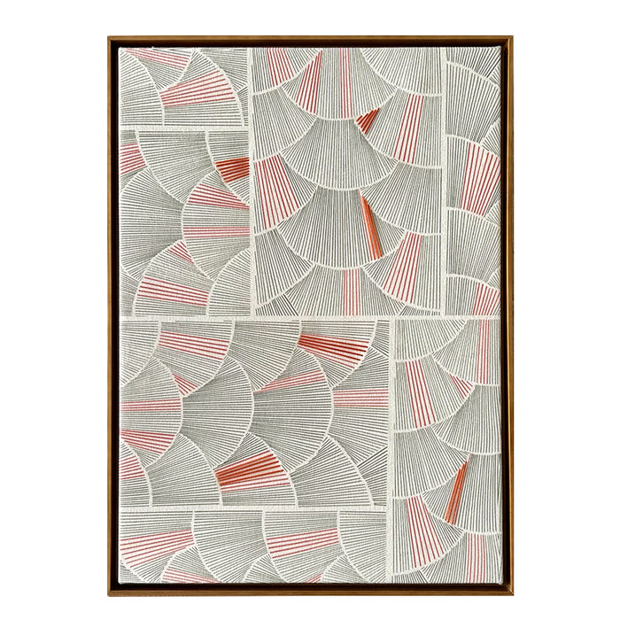 Essência Raízes — Quadro Print com Bordado 63x45cm | Casa Amarilo