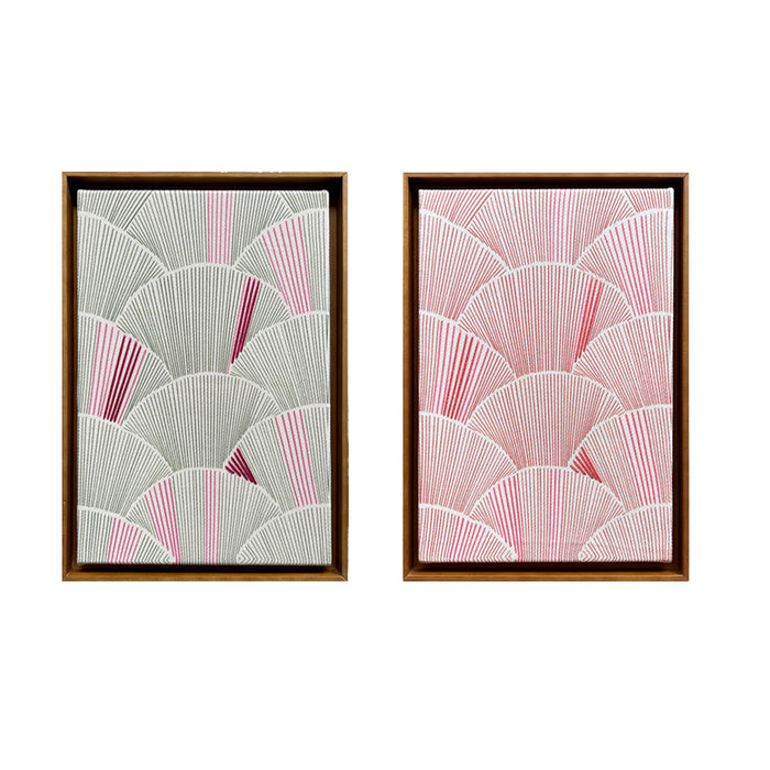 Rosa do Deserto — Garimpo | Quadro Print com Bordado 33x23cm | Casa Amarilo