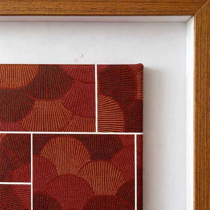 Garimpo | Quadro | "Rosa do Oriente" | Print | Tamanho Médio (53,5x41cm) | Moldura de Madeira Modelo Caixa com Vidro