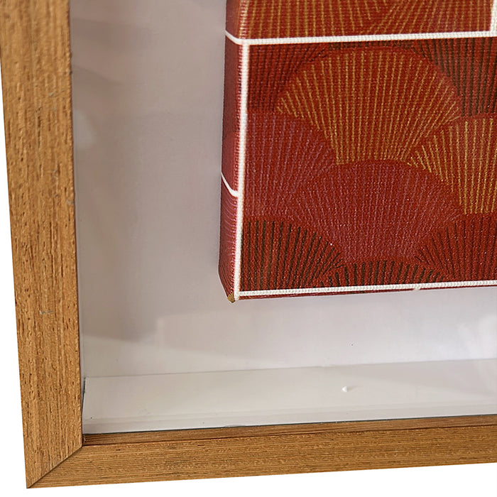 Garimpo | Quadro | "Rosa do Oriente" | Print | Tamanho Médio (53,5x41cm) | Moldura de Madeira Modelo Caixa com Vidro