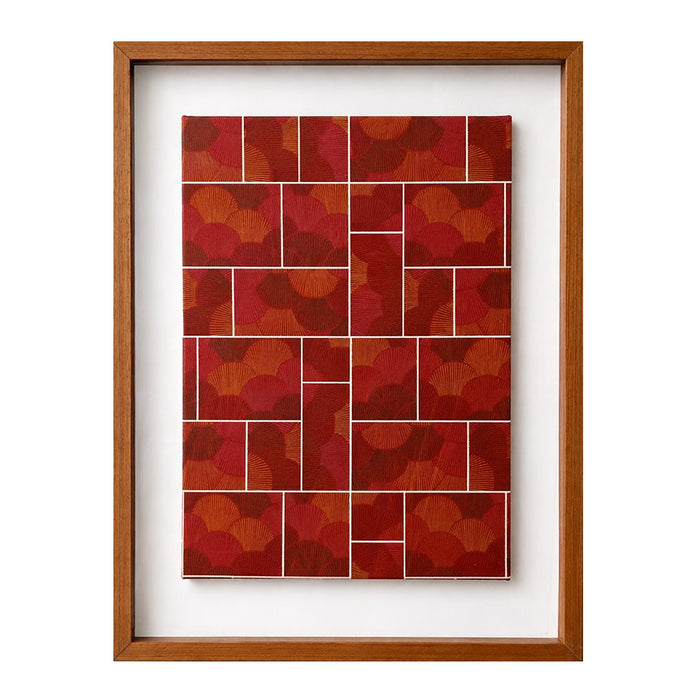 Garimpo | Quadro | "Rosa do Oriente" | Print | Tamanho Médio (53,5x41cm) | Moldura de Madeira Modelo Caixa com Vidro