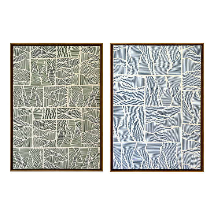 Quadro | Dupla "Conexão" | Dupla | Print | Tamanho Grande (63x45cm) | Moldura de Madeira Modelo Canaleta