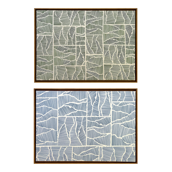 Quadro | Dupla "Conexão" | Dupla | Print | Tamanho Grande (63x45cm) | Moldura de Madeira Modelo Canaleta