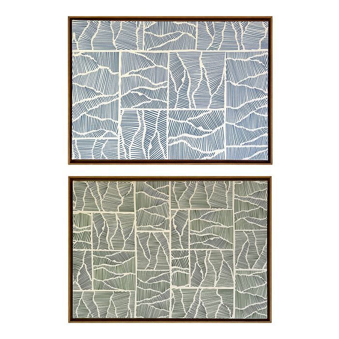 Quadro | Dupla "Conexão" | Dupla | Print | Tamanho Grande (63x45cm) | Moldura de Madeira Modelo Canaleta