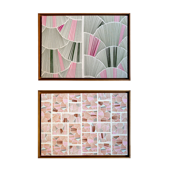 Quadro | Dupla "Alinhamento" | Dupla | Print | Tamanho Médio (45x33cm) | Moldura de Madeira Modelo Canaleta