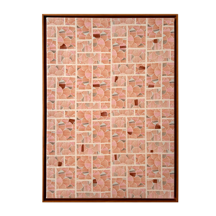 Quadro | "Terra em Sopro" | Print | Tamanho Médio (63x45cm) | Moldura de Madeira Modelo Canaleta