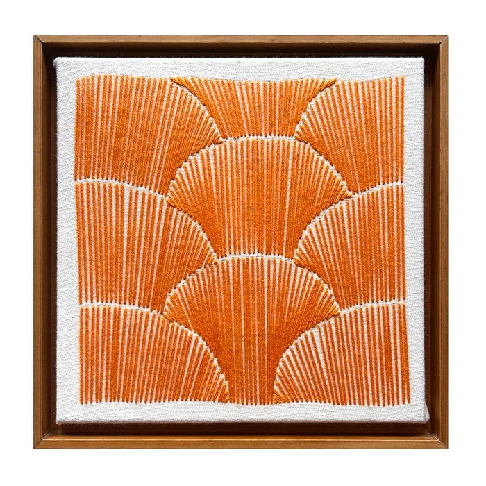 Quadro | "Ocre" | Tamanho Pequeno (22x22cm) | Moldura de Madeira Modelo Canaleta