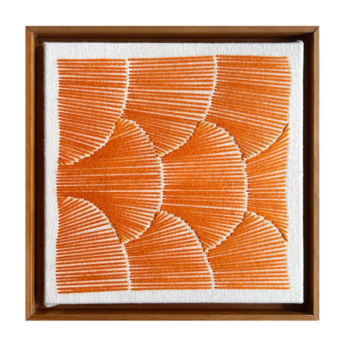 Quadro | "Ocre" | Tamanho Pequeno (22x22cm) | Moldura de Madeira Modelo Canaleta