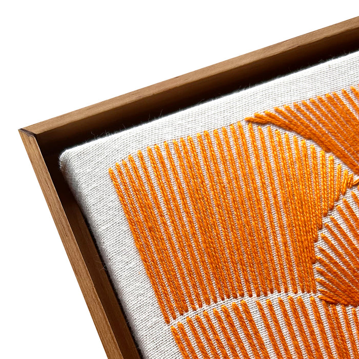 Quadro | "Ocre" | Tamanho Pequeno (22x22cm) | Moldura de Madeira Modelo Canaleta