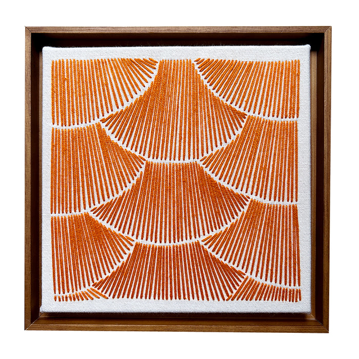 Quadro | "Ocre" | Tamanho Pequeno (22x22cm) | Moldura de Madeira Modelo Canaleta