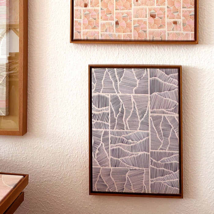 Quadro | "Texturas da Natureza - Alturas" | Print | Obra Única | Tamanho Médio (45x33cm) | Moldura de Madeira Modelo Canaleta