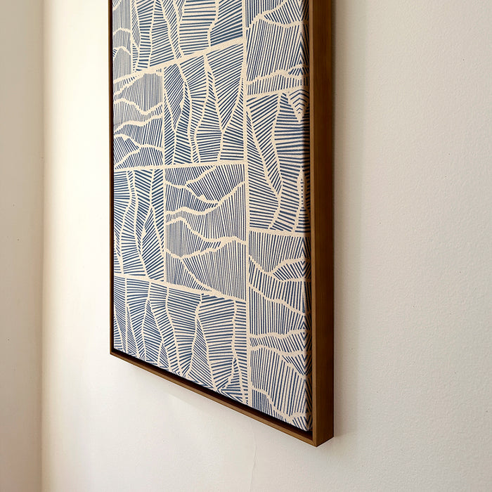 Quadro | Dupla "Expansão" | Dupla | Print | Tamanho Grande (63x45cm) | Moldura de Madeira Modelo Canaleta e Chanfrada