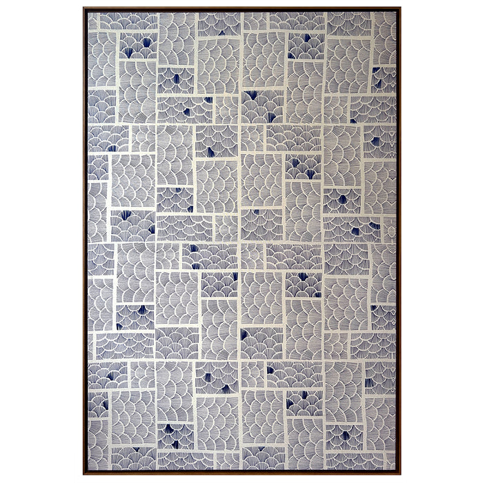 Quadro | Texturas da Natureza - Movimento Azul (123x83cm) | Moldura Canaleta | Print