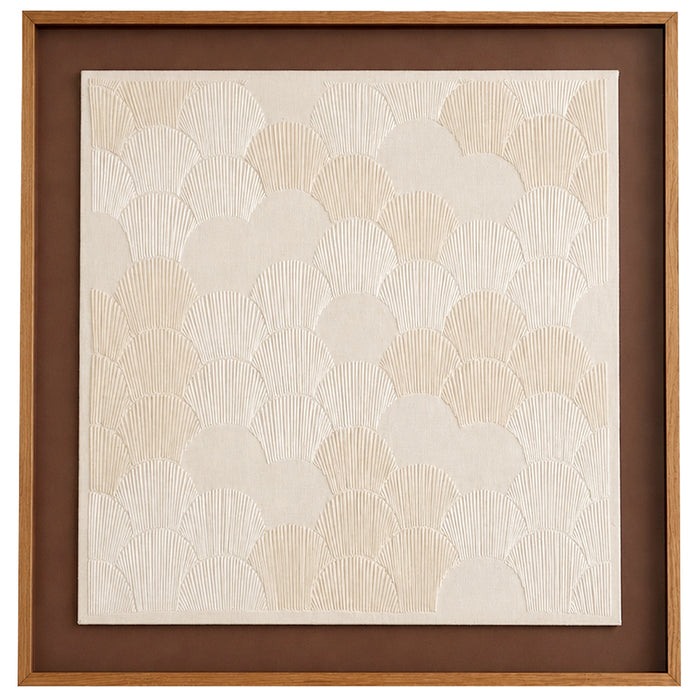 Caminhos Abertos — Obra Única Bordada 73x73cm | Off White | Casa Amarilo