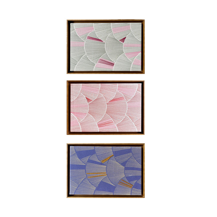 Rosa do Deserto — Garimpo | Quadro Print com Bordado 33x23cm | Casa Amarilo
