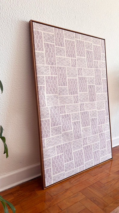 Azul Noturno — Garimpo | Print com Bordado 123x83cm | Casa Amarilo