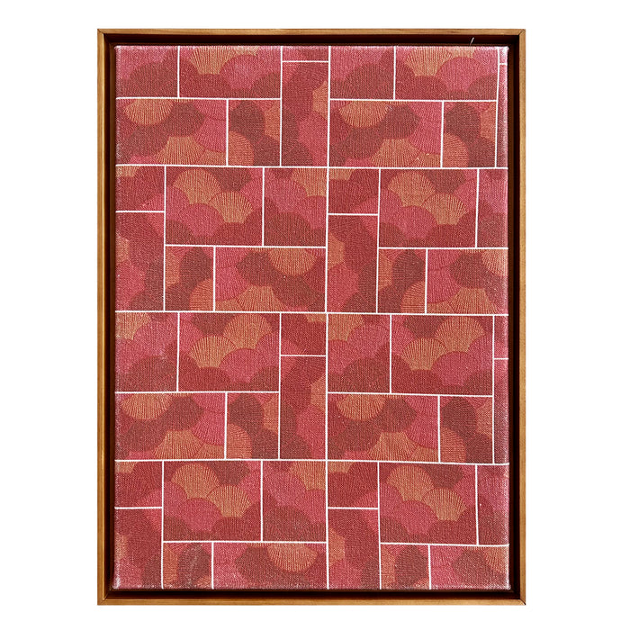 Garimpo | Quadro | "Rosa Aurora" | Print | Tamanho Pequeno (45x33cm) | Moldura de Madeira Modelo Canaleta