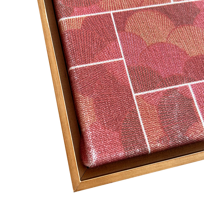 Garimpo | Quadro | "Rosa Aurora" | Print | Tamanho Pequeno (45x33cm) | Moldura de Madeira Modelo Canaleta