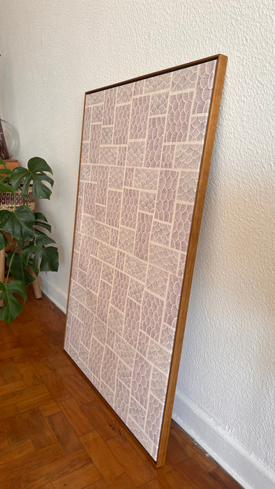 Azul Noturno — Garimpo | Print com Bordado 123x83cm | Casa Amarilo